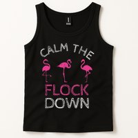 Calm The Flock Down Flamingo Summer Gift Tank Top