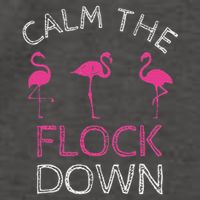 Calm The Flock Down Flamingo Summer Gift Vector Backpack