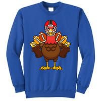 Cool Thanksgiving Football Gobble Player Turkey Gift Sweatshirt