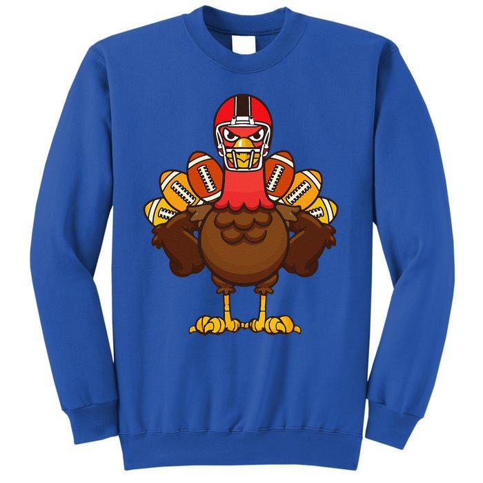 Cool Thanksgiving Football Gobble Player Turkey Gift Sweatshirt