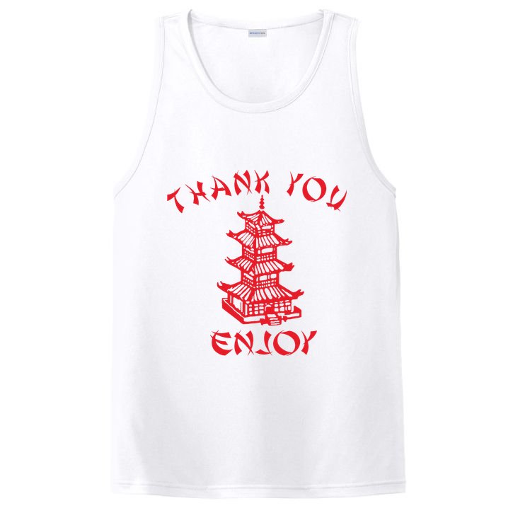 Chinese Takeaway Food Thank You Enjoy PosiCharge Competitor Tank