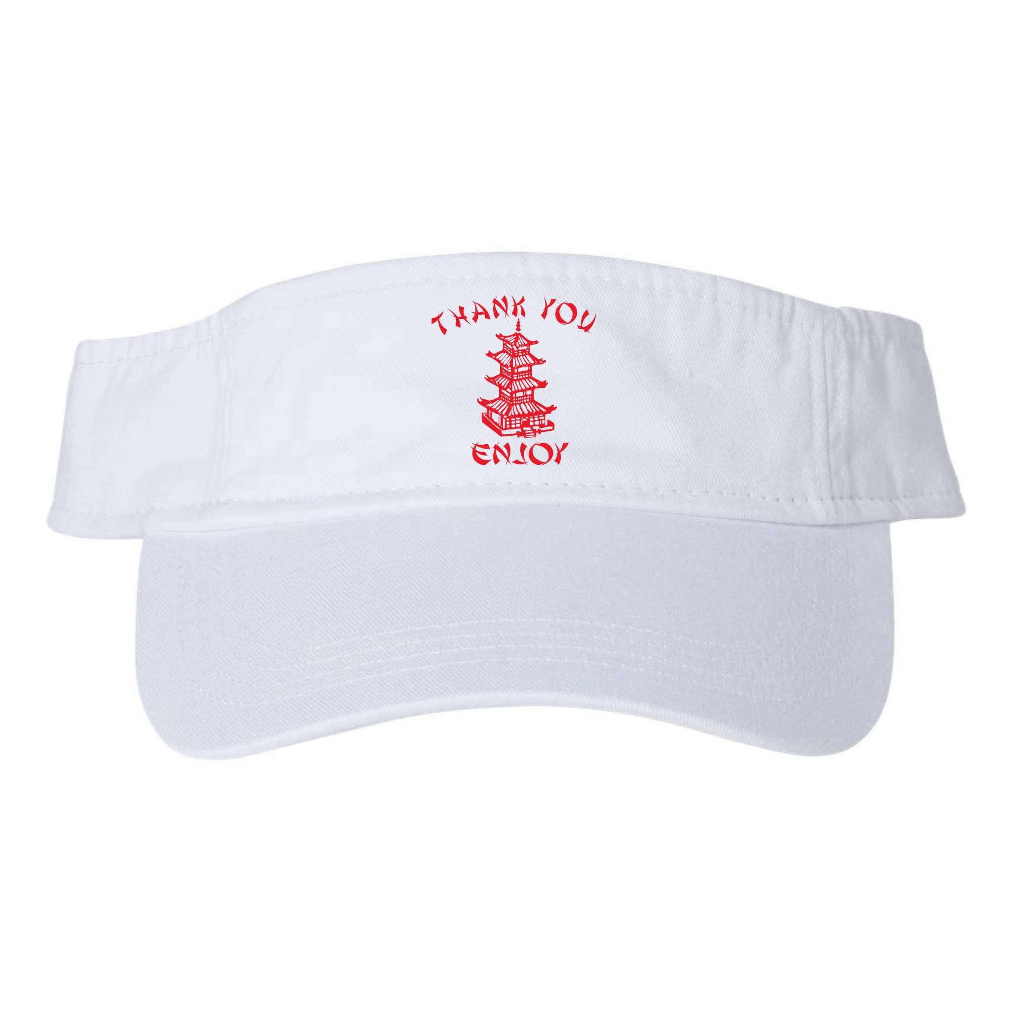 Chinese Takeaway Food Thank You Enjoy Visor