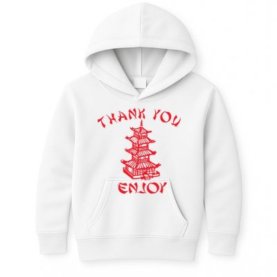 Chinese Takeaway Food Thank You Enjoy Kids Hoodie
