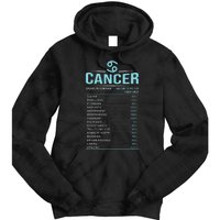 Cancer Traits Facts Horoscope Zodiac Astrological Sign Gift Tie Dye Hoodie