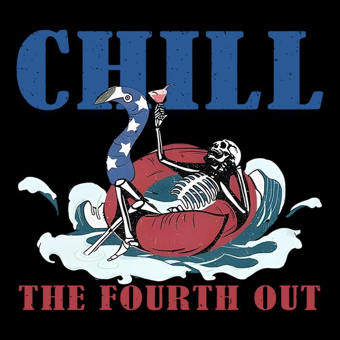 Chill The Fourth Out 4th Of July 16oz Travel Tumbler