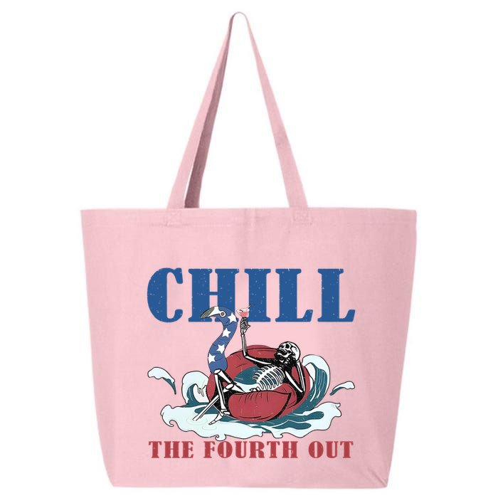 Chill The Fourth Out 4th Of July 25L Jumbo Tote