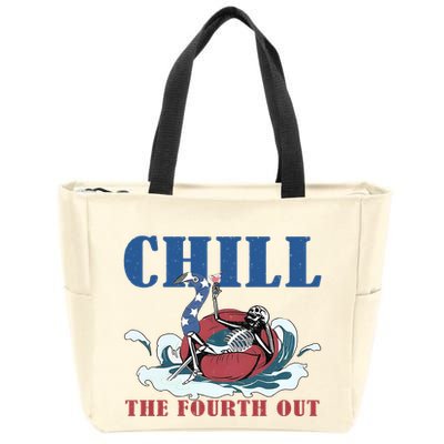Chill The Fourth Out 4th Of July Zip Tote Bag