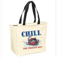 Chill The Fourth Out 4th Of July Zip Tote Bag