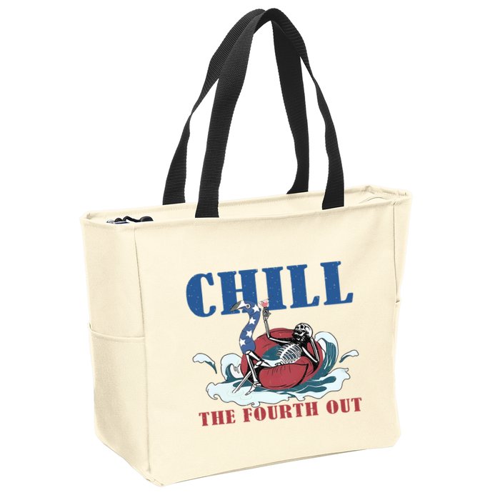 Chill The Fourth Out 4th Of July Zip Tote Bag
