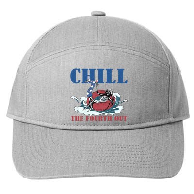 Chill The Fourth Out 4th Of July 7-Panel Snapback Hat