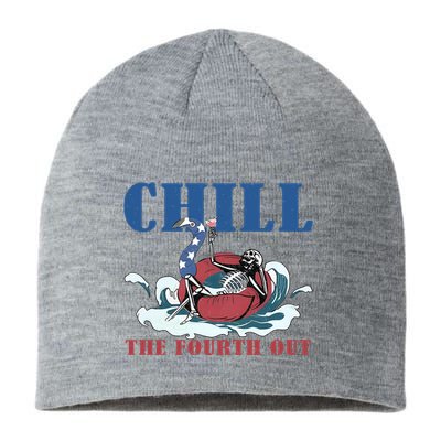 Chill The Fourth Out 4th Of July Sustainable Beanie