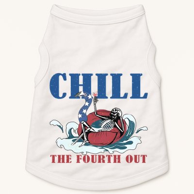 Chill The Fourth Out 4th Of July Doggie Tank