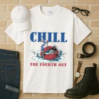 Chill The Fourth Out 4th Of July Tall T-Shirt