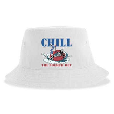 Chill The Fourth Out 4th Of July Sustainable Bucket Hat
