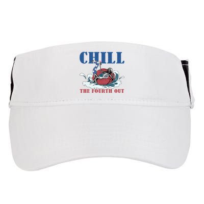 Chill The Fourth Out 4th Of July Adult Drive Performance Visor