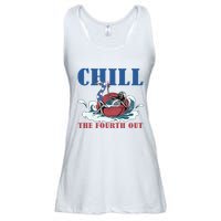 Chill The Fourth Out 4th Of July Ladies Essential Flowy Tank