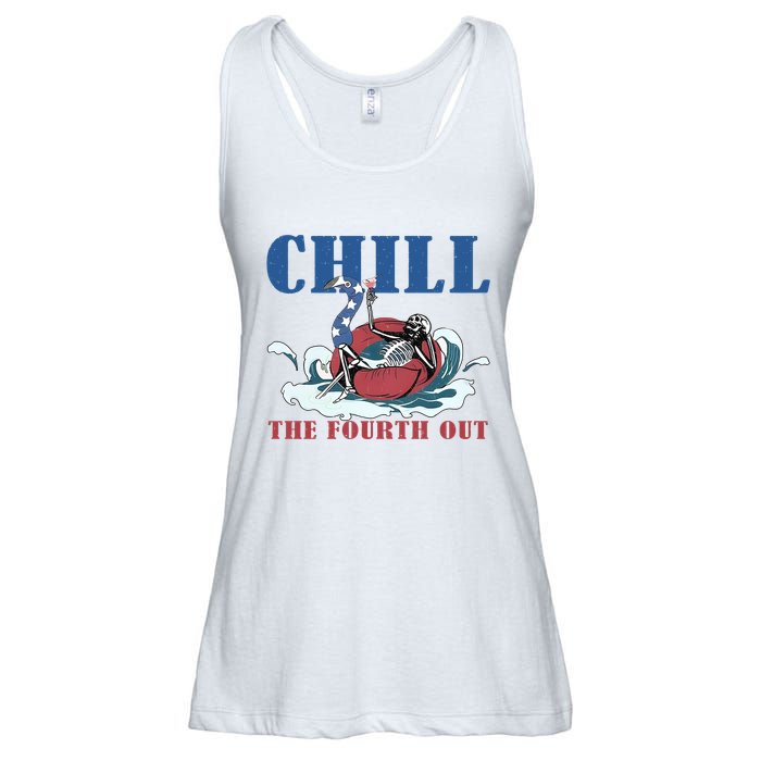 Chill The Fourth Out 4th Of July Ladies Essential Flowy Tank