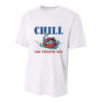 Chill The Fourth Out 4th Of July Youth Performance Sprint T-Shirt