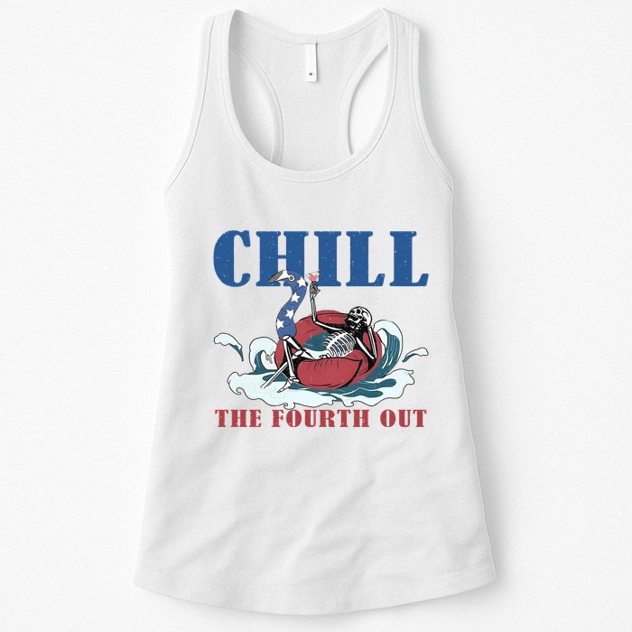 Chill The Fourth Out 4th Of July Womens Tank Top