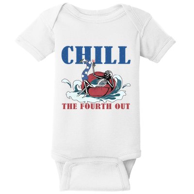 Chill The Fourth Out 4th Of July Baby Bodysuit