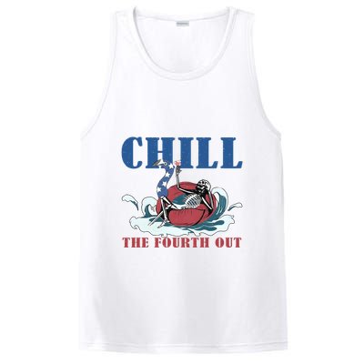 Chill The Fourth Out 4th Of July PosiCharge Competitor Tank