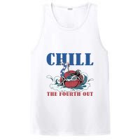 Chill The Fourth Out 4th Of July PosiCharge Competitor Tank