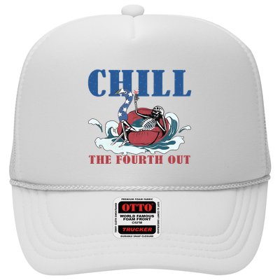 Chill The Fourth Out 4th Of July Trucker Hat