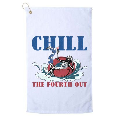 Chill The Fourth Out 4th Of July Golf Towel
