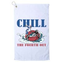 Chill The Fourth Out 4th Of July Golf Towel
