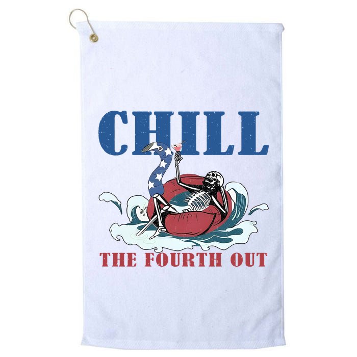 Chill The Fourth Out 4th Of July Golf Towel