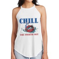 Chill The Fourth Out 4th Of July Women's Perfect Tri Rocker Tank