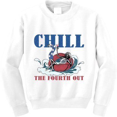 Chill The Fourth Out 4th Of July Kids Sweatshirt
