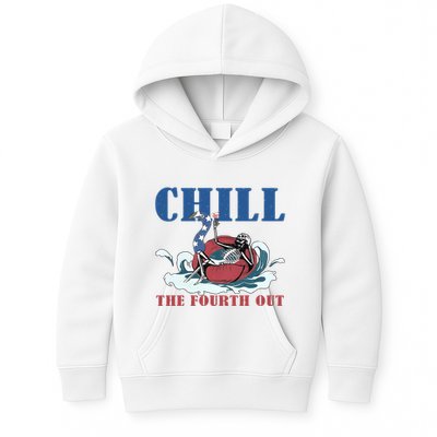 Chill The Fourth Out 4th Of July Kids Hoodie