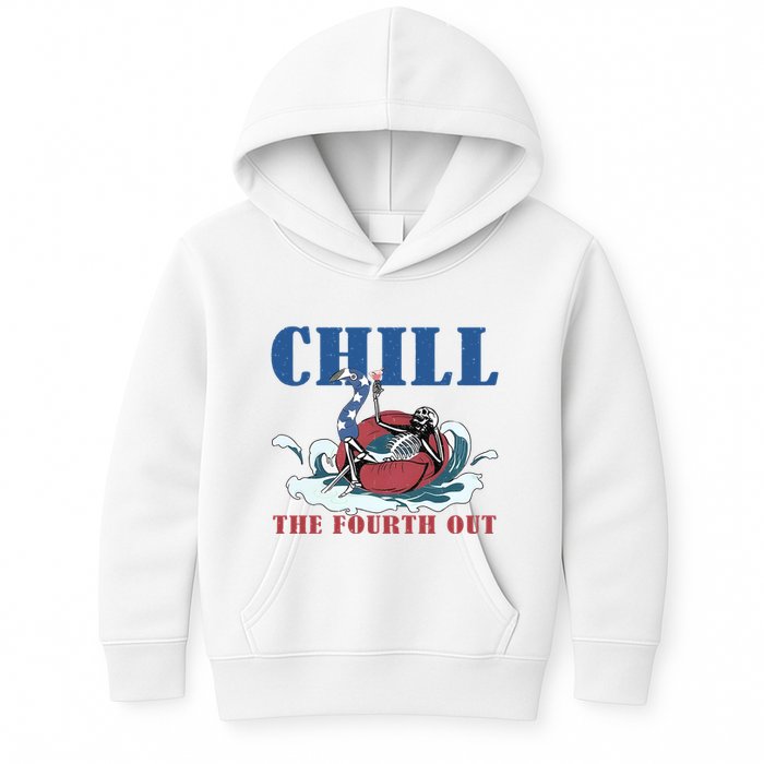 Chill The Fourth Out 4th Of July Kids Hoodie