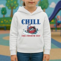 Chill The Fourth Out 4th Of July Kids Hoodie