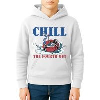 Chill The Fourth Out 4th Of July Kids Hoodie