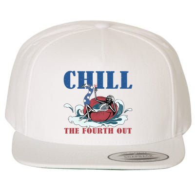 Chill The Fourth Out 4th Of July Wool Snapback Cap