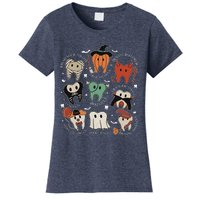 Cute Tooth Funny Halloween Dental Hygiene Spooky Dentist Women's T-Shirt