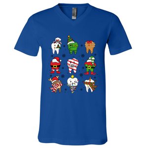 Christmas Th Funny Christmas Dentist Dental Hygiene Gift V-Neck T-Shirt