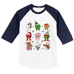 Christmas Th Funny Christmas Dentist Dental Hygiene Gift Baseball Sleeve Shirt