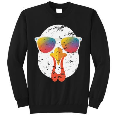 Cool Turkey Face Graphic Sunglasses Thanksgiving Sweatshirt