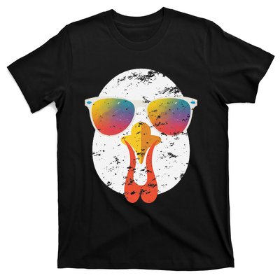 Cool Turkey Face Graphic Sunglasses Thanksgiving T-Shirt