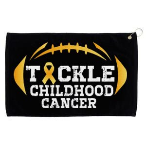 Childhood Tackle Football Childhood Cancer Awareness Grommeted Golf Towel