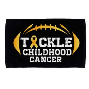 Childhood Tackle Football Childhood Cancer Awareness Microfiber Hand Towel