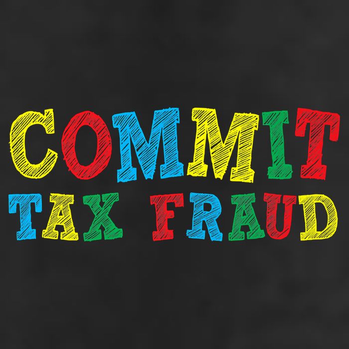 Commit Tax Fraud Funny Garment-Dyed Heavyweight T-Shirt