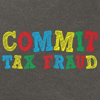 Commit Tax Fraud Funny Cotton Canvas Backpack