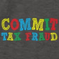 Commit Tax Fraud Funny Vector Backpack