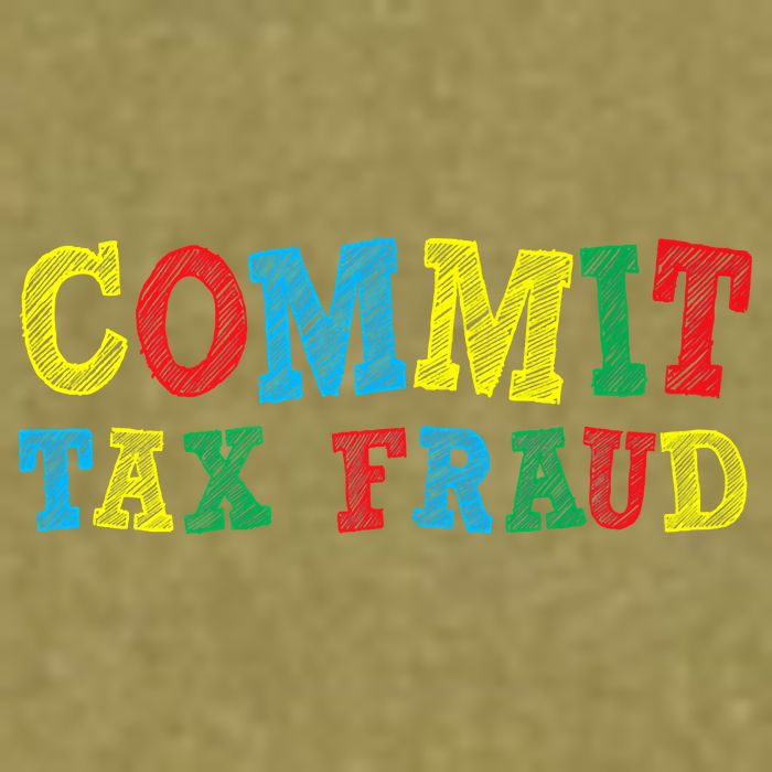 Commit Tax Fraud Funny Garment-Dyed Women's Muscle Tee