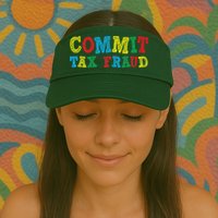 Commit Tax Fraud Funny Visor