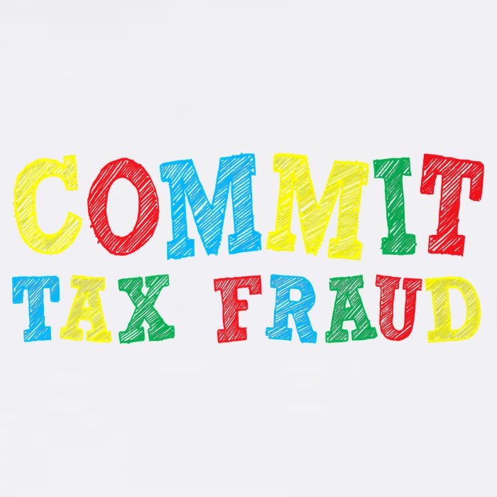Commit Tax Fraud Funny Garment-Dyed Sweatshirt